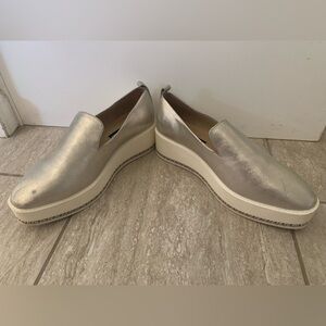 Karl Lagerfeld Brea Metallic Slip-on Shoes - Size 8.5